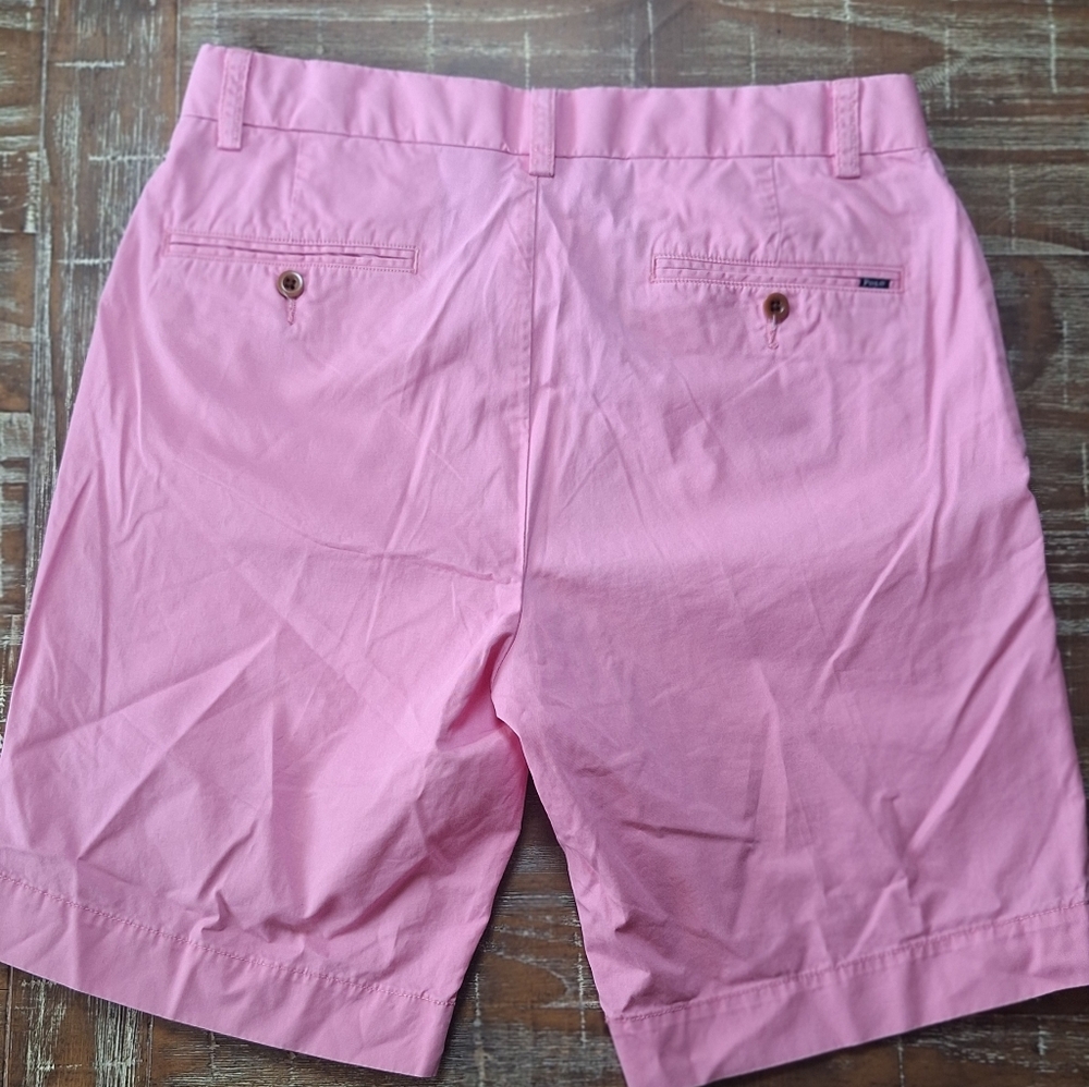 Polo Ralph Lauren Pink Shorts Mens Size‎ 30 Chino Classic Fit 9” Inseam Logo